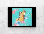 Mustang duch wolności plakat A4 Spirit Riding Free