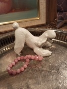 Figurka porcelanowa pies pudel Łomonosowa vintage