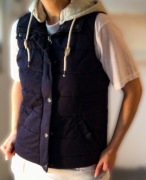 ocieplana kamizelka z kapturem LOGG by H&M