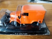 GAZ 69 T3 pług Kultowe Auta PRL ZSSR DeA 1:43 WAW