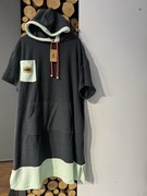 Ponczo kąpielowe grafitowe