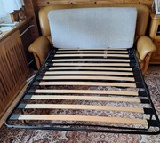Sofa skóra naturalna z funkcją spania. Stan bardzo dobry 