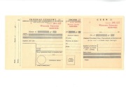 Przekaz czekowy PKO w Katowicach (Sosnowiec) - lata 20-te XX w