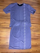 Fioletowy lekki KOMPLET kostium 3XL + bluzka