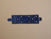 SKÓRZANY SZEROKI PASEK DO ZEGARKA * PRL