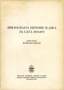 Bibliografia Historii Śląska za lata 1970-1971