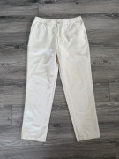 Eleganckie stylowe spodnie Uniqlo lniane rozmiar L Zwężane ku dołowi