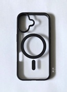 Etui/case przezroczyste z magsafe czarne iPhone 17 