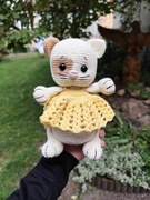 Kot na szydełku dla dziewczynki 