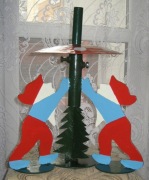 $$$ STOJAK CHOINKOWY KRASNALE RĘKODZIEŁO PRL $$$ 