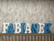 Fabianek girlanda szyte literki