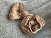 Handmade zestaw czapka + komin. Nowy, ręcznie robiony na szydełku