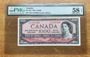 1954 Kanada 1000 Dolarow PMG 58 EPQ