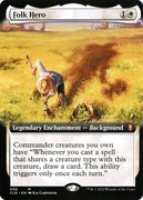 MTG Folk Hero #608 CLB *Extended Art FOIL*