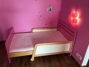 Łóżko dziecięce rozsuwane szer.90xdł.160-200 z mat