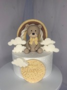 Miś z masy cukrowej na tort - zestaw