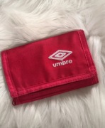 Różowy portfel Różowy portfel umbro na rzep logo