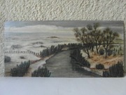 obraz pejzaż zimowy