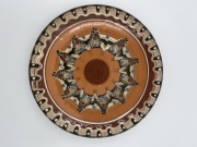 Talerz dekoracyjny kamionka ceramika vintage retro