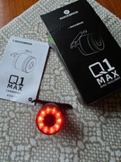 Lampka tylna Rockbros Q1 Max rgb, usb-c, auto off, czujnik stop