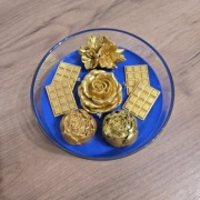 Świeca sojowa w szkle o zapachu czekolady z wiśnią