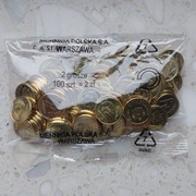 2 grosze 2024 saszetka mennicza 2 gr 2024 worek MW (emisja: 70 mln)