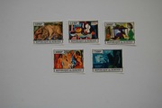 Burundi Sw 3283-87** Pablo Picasso, obrazy /imp/