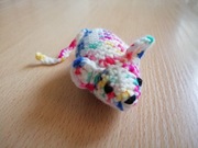 Zabawka dla kota myszka z kocimiętką rękodzieło