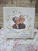 Kartka ręcznie robiona dzień babci I dziadka 