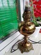 Lampa mosiężna antyczna wysoka