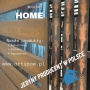 Ogrodzenia aluminiowe malowane na imitacje drewna 