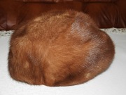 Damska czapka zimowa/beret z norek 