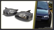 Opel Corsa B lampy przednie ARTEB Black tuning