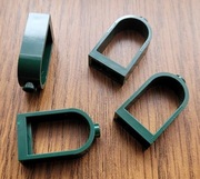 Lego 4 szt. Dark Green Window Rounded Top NOWE