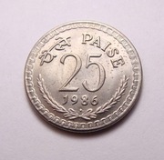 Indie 25 paisa 1986 Bombaj PIĘKNA!