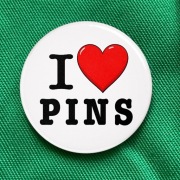 Przypinka I Love Pins 38mm