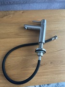 Bateria umywalkowa CECIPA – tylko zimna woda, szczotkowana stal 