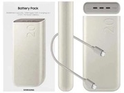 Powerbank Samsung 20000 mAh beżowy