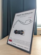 Grafika Circuit de Monaco A4 Formuła F1 szkło