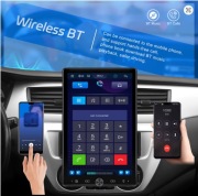 Camecho 1 Din Radio Samochodowe 10.4" Carplay Android Auto Stereo Bluetooth