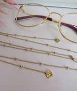 Łańcuszek do okularów diamenty stal nierdzewna