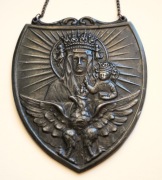 Ryngraf / medalion Matka Boska Królowa Polski, 11,5 cm