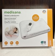 Elektryczna mata grzewcza na łóżko, biały koc 150x80cm MEDISANA HU 665