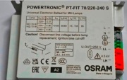 Statecznik elektroniczny OSRAM PT-FIT 70/220-240 S 70W Nowe !