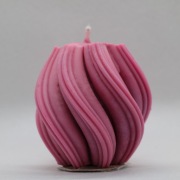 Świeca Zakręcona RÓŻOWA