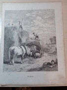 Rycina * Żniwo siana * karta z encyklopedii