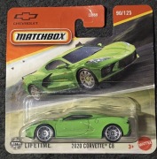 Matchbox 2020 Chevrolet Corvette C8 Nowy autko Mattel