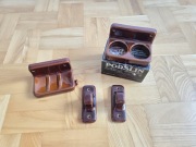Gustavsberg Porslin lata 70 łazienkowy zestaw 70s bathroom set brown