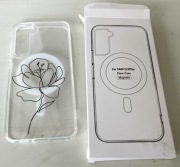 Etui przezroczyste indukcyjne do Samsung Galaxy S23+ PLUS Kwiaty