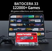 KINHANK 2TB Retro Konsola HDD z 120000Gier+SS/MAME/DC/NAOMI/Switch/PSP/PS3